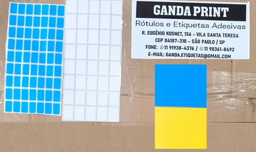 Embalagens de rótulos personalizados prontos para entrega